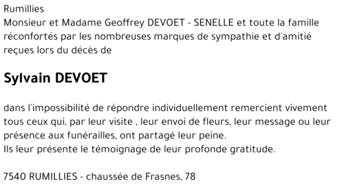 Sylvain DEVOET