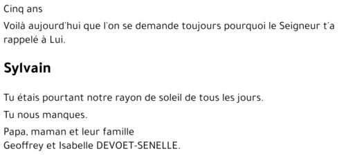 Sylvain DEVOET