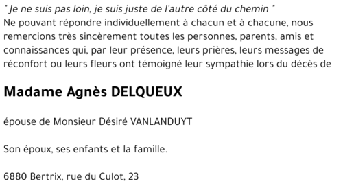 Agnès DELQUEUX