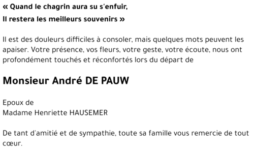 André DE PAUW