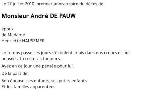 André DE PAUW
