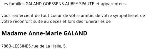 Anne-Marie GALAND
