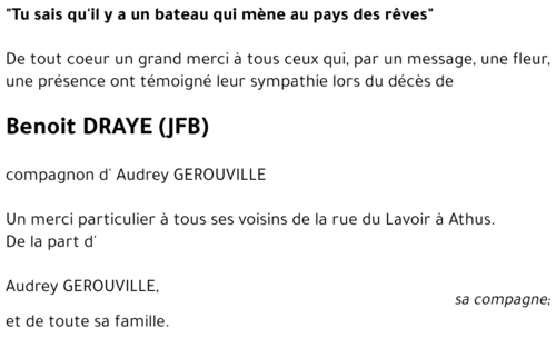 Benoît DRAYE