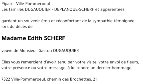 Edith SCHERF