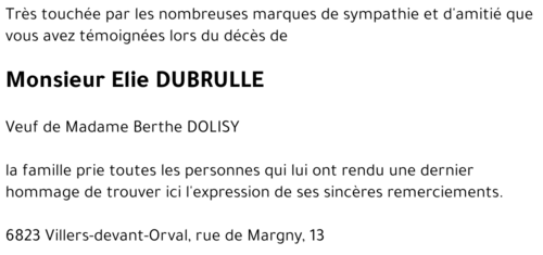 Elie DUBRULLE