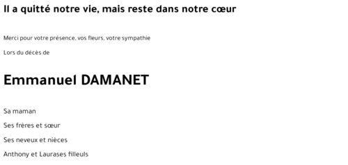 emmanuel damanet