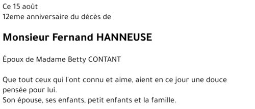 Fernand HANNEUSE