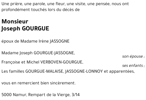 Joseph GOURGUE