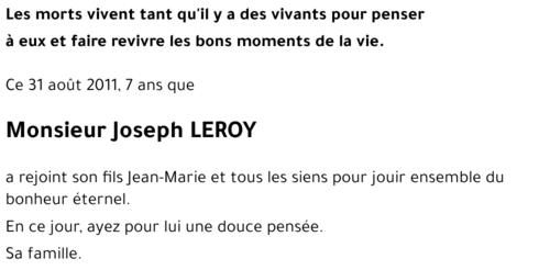 Joseph LEROY