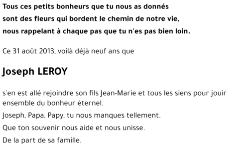 Joseph LEROY