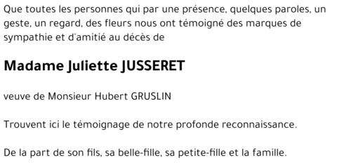 Juliette JUSSERET