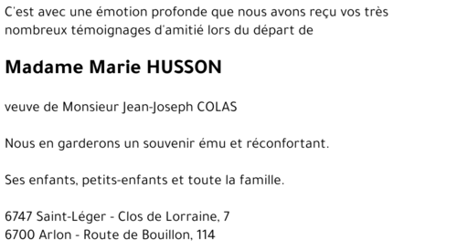 Marie HUSSON