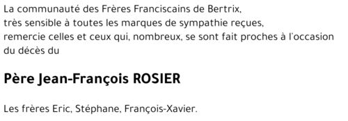 Père Jean-François ROSIER