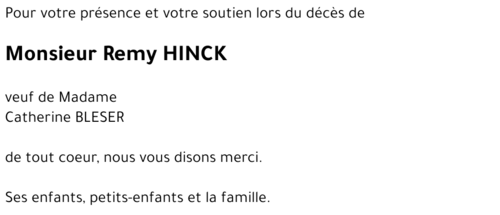 Remy HINCK