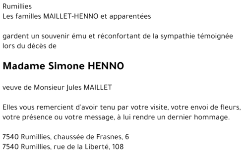 Simone HENNO