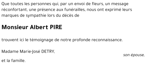 Albert PIRE