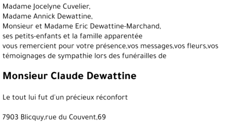Claude Dewattine