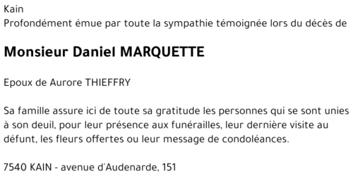 Daniel MARQUETTE