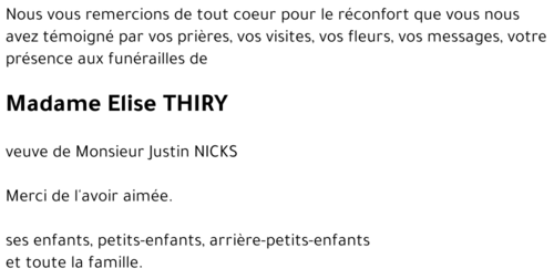 Elise THIRY