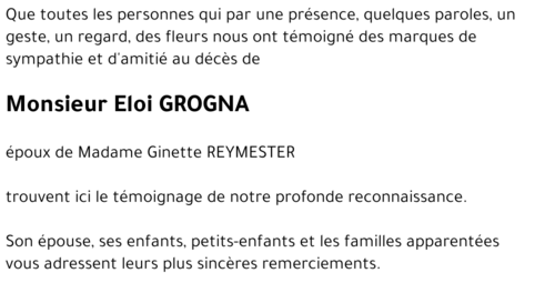 Eloi GROGNA