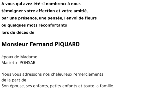 Fernand PIQUARD