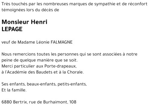 Henri LEPAGE