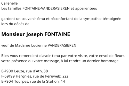 Joseph FONTAINE