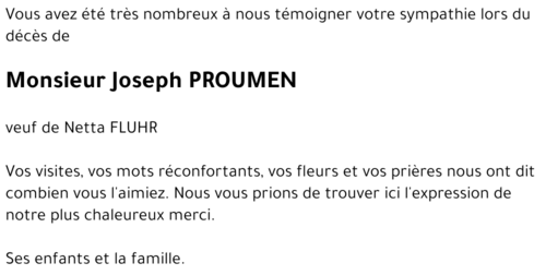JOSEPH PROUMEN