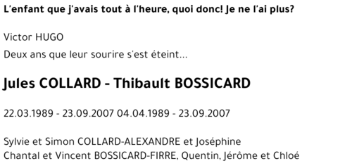 Jules  -  Thibault COLLARD  - BOSSICARD