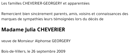 Julia CHEVERIER