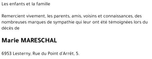 Marie MARESCHAL
