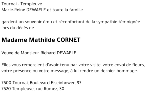 Mathilde CORNET