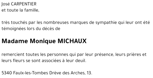 Monique MICHAUX