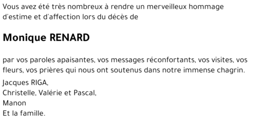 Monique RENARD