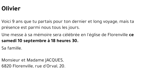 Olivier JACQUES