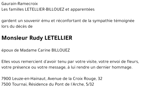 Rudy LETELLIER