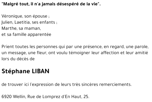 Stéphane LIBAN