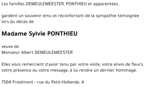 Sylvie PONTHIEU
