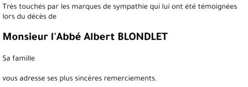 Albert BLONDLET
