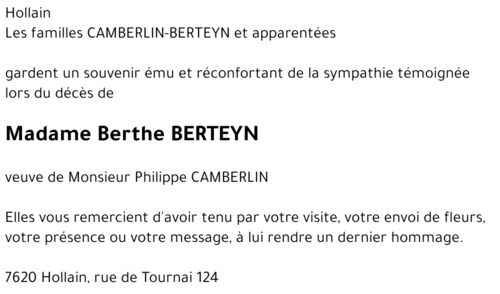 Berthe BERTEYN