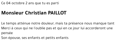 Christian PAILLOT