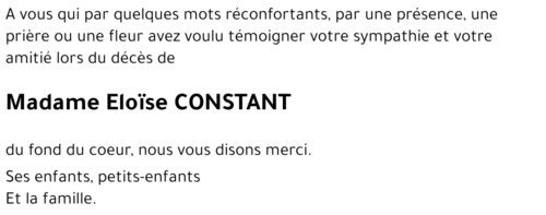 Eloïse CONSTANT