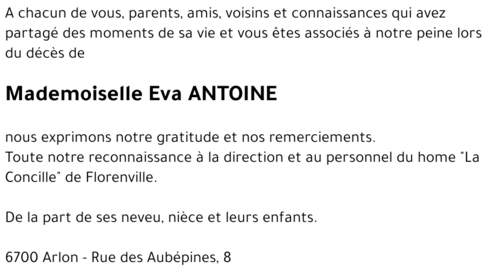 Eva ANTOINE