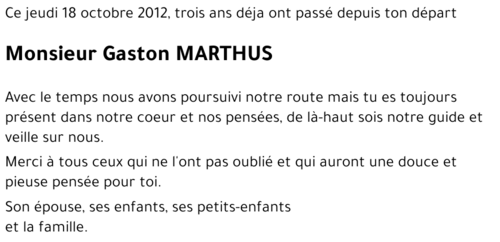 Gaston MARTHUS