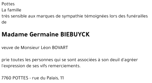 Germaine BIEBUYCK