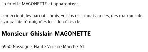Ghislain MAGONETTE