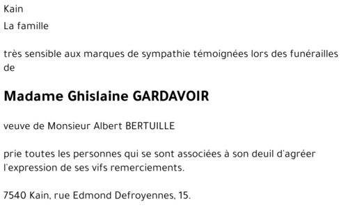 Ghislaine GARDAVOIR