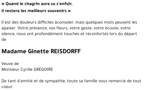 Ginette REISDORFF