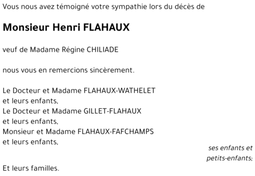 Henri FLAHAUX