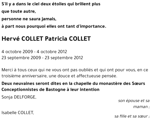 Hervé et Patricia COLLET